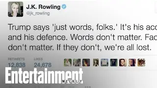 J.K. Rowling Slams Donald Trump After Presidential Debate | News Flash | Entertainment Weekly