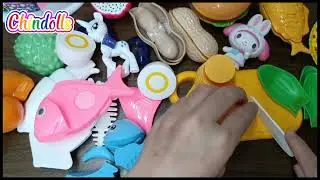 Ber Month Satisfying Cutting Fruits and seafood |Chindolls ASMR  September Collection 
