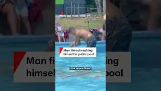Man filmed washing himself in public pool