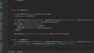 Saving data with Shared Preferences in Android Studio Kotlin 2022