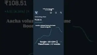 Vishal mega Mart #sharemarket #stockmarket #share #trading #investing #dailyvlog