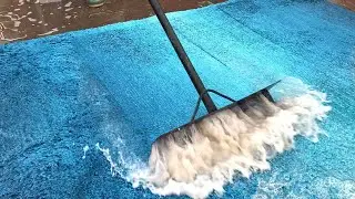 Plain Rug Dirty Water Scrape Compilation #3 💧✨ | Oddly Satisfying Video | C3 LAUNDRY SERVICES