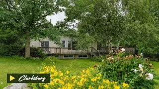 A real estate listing on 164 Slabtown Road, Clarksburg, Ontario.