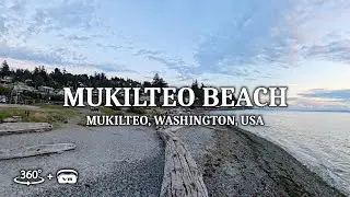 Explore a 360&deg; immersive VR experience of Mukilteo Beach in Mukilteo, Washington, USA!