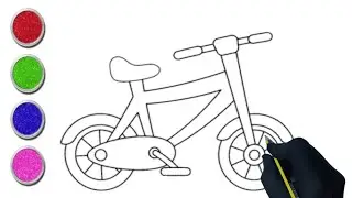 Bicycle 🚲  drawing easy #amazingdrawing #painting #art @Eezeedrawing