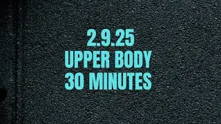 Upper body with some cardio/abs! 