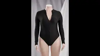 Plus size new stylish solid color unpadded zip-up stretch one-piece swimsuit Wholesale A70346