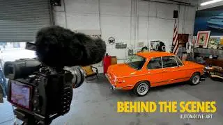 What it's like shooting at an artist turned car collector's garage