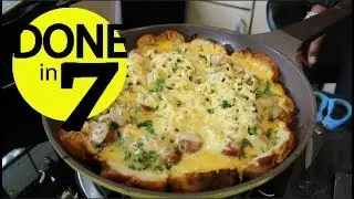 Chicken Cheese Bread Pie - Done In 7.