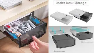oddpod Premium Under The Table Hidden Drawer/Acrylic Desk Organiser for Home & Office