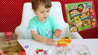Треш Пэк Пицца Челлендж! Летающие Трэши. Trash Pack Putrid Pizza Challenge