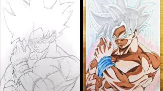 Как рисовать Goku Ultra Instinct - [Dragon Ball Super]