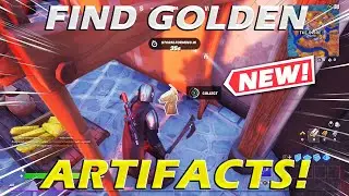 FORTNITE - Find Golden Artifacts Near The Spire Location!