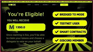 বাংলা ভাষায় Mode Network Mainnet Sunrise - Confirmed Airdrop এক্সপ্লেনেশন সম্পূর্ণ গাইড 🎁