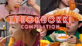 TTEOKBOKKI FISH CAKES 🥘🥢 MUKBANG COMPILATION | ASMR BIG BITES | Satisfying Slurping Sounds