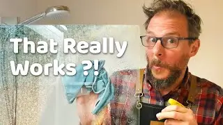 Remove HARD WATER STAINS with Vinegar - Shower Doors