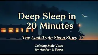 Deep Sleep in 20 Minutes | The Last Train Sleep Story | Calming Male Voice for Anxiety & Stress