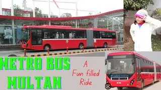 Metro Bus Multan Ride on a sunny winter morning. Shalimar to Chowk Kumharan. Winter Vacations Vlog 5