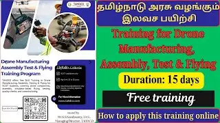 Drone Manufacturing Assembly Test & Flying Training | tahdco scheme | Drone Manufacturing training
