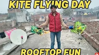 Thand ma Patang Baji🥶 Last ma Patang cut gya
