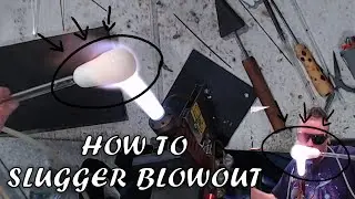 How To Do Solid Color Slugger Blowouts (Glassblowing/Lampworking tutorial)