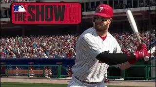 MLB The Show 19 Gameplay - Philadelphia Phillies vs Atlanta Braves – 3 Inning Game MLB 19 (1080p)