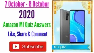 Amazon MI Quiz Answers Today | Amazon Quiz Answers Today | MI Quiz Amazon | 7 October
