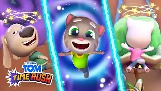 🎮 Talking tom time rush All characters unlocked miraculous Talking bosses fights Tom hero gameplay