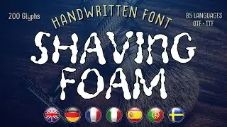 RHB Shaving Foam handwritten Font RHBDESIGNFONTS