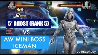 5 Star (Rank 5) Ghost vs Iceman AW Miniboss Node 51 MCOC