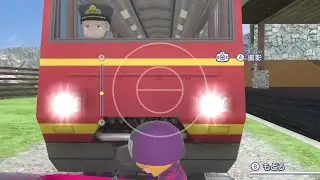 Switch GO VACATION 川で捕まえてきたサケ（カヌー）を使って実験をする