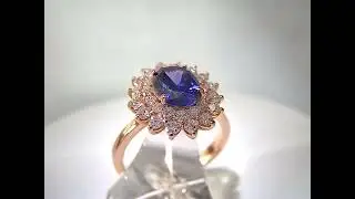 sapphire diamonds rose gold