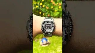 $1,800 Titanium G-SHOCK &ndash; GMW-B5000TCC Circuit-Camo! #casio #gshock #titanium #gmwb5000