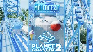 Mr. Freeze: New Blast | Off-Ride POV & Views - (Planet Coaster 2)