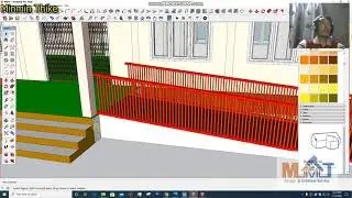 (44)One Story R.C.C Extension Building Drawing at Sketch Up Part (2)