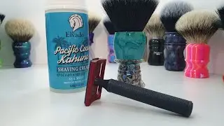 A quick shave featuring Pacific Coast Kahuna, Envy Shave Abalone and Karve Aluminium!