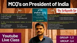 1000 MCQs | MCQs on Polity | MCQs on President of India | TSPSC | APPSC | SPark Educon