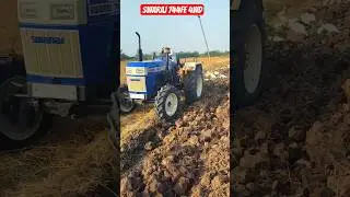 Swaraj 744 Fe New Model 48 Hp Tractor 2 MB reversible plough test #shorts #viral #automobile #swaraj