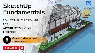05 - Using Inferences to make Platform | SketchUp Pro