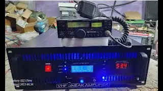 2kw vhf linear amplifier with rx amp kirim ke tasik