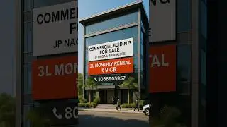 Commercial building for sale - JP Nagar, Bangalore | ₹9CR #commercialproperty #forsale