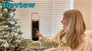 Review & Demo of Space Heater Humidifier Combo