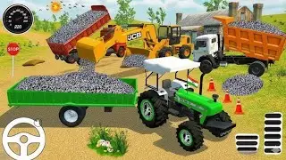 ✅ DRIVE NEW HARVEST AND JCB UNLOADING STONE 🏗️ FROM DUMPER🌋 IN THE GAME #dumper #truck #jcb #tractor