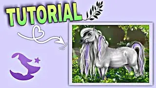 TUTORIAL: Pferdeedit in Star Stable (Mähnen, Fell, Schweif ect. zeichnen...) 💜🌿