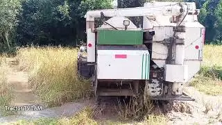Kubota 105x Combine Harvester Rice | Harvesting Skills Work