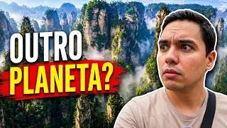 Montanhas de Avatar na Vida Real — Aventura no Elevador Gigante da China