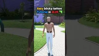 EASY gun &ldquo;blicky&rdquo; tattoo tutorial in 2k25 🔫🔥 #2kcommunity #nba2k25
