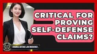 Critical For Proving Self-defense Claims? - Criminal Defense Law Uncovered