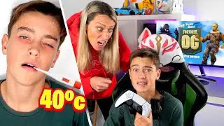 NICO FINGE ESTAR ENFERMO PARA NO IR AL INSTITUTO Y AS&Iacute; JUGAR AL FORTNITE OG