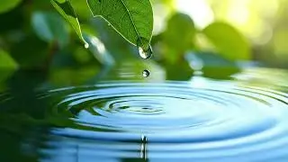 🌿 Pure Zen Ambience | Deep Relaxation, Sleep, Study & Yoga, Zen water drops🌿